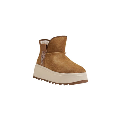 Brown Suede Leather Ankle Boots