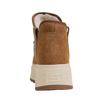 Brown Suede Leather Ankle Boots