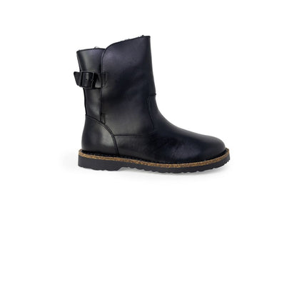 Black Leather Ankle Boots