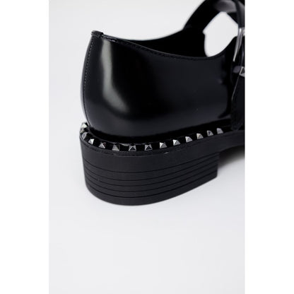 Black Leather Lace-Up Boots