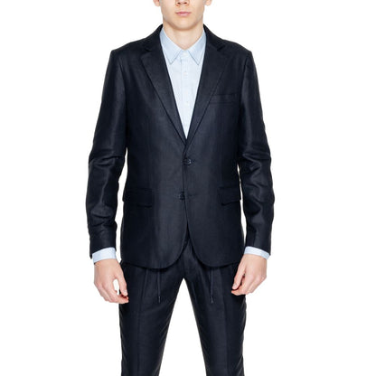 Black Linen Blazer