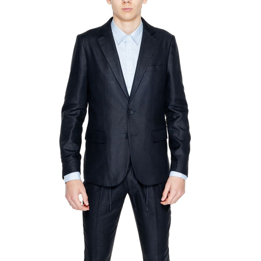 Black Linen Blazer