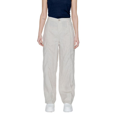 Beige Linen Pant