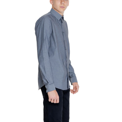 Black Cotton Dress Shirt