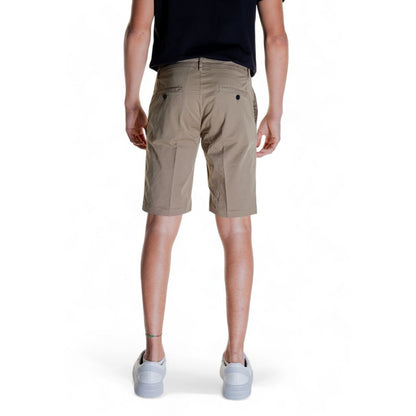 Beige Cotton Bermuda Shorts