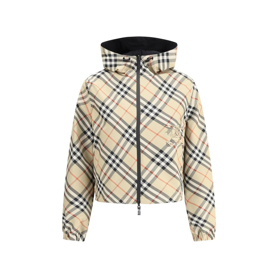 Brown Polyester Shell Jacket