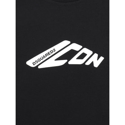 Black Cotton Sweatshirt