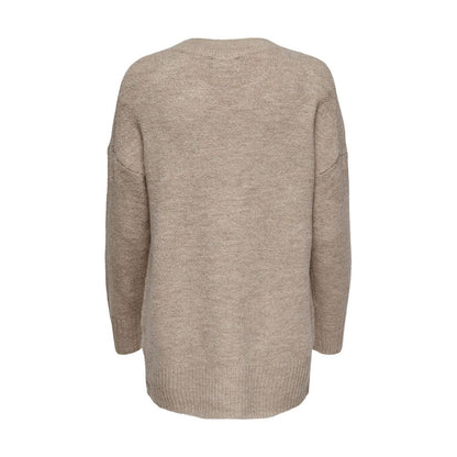Beige Marabou Sweatshirt