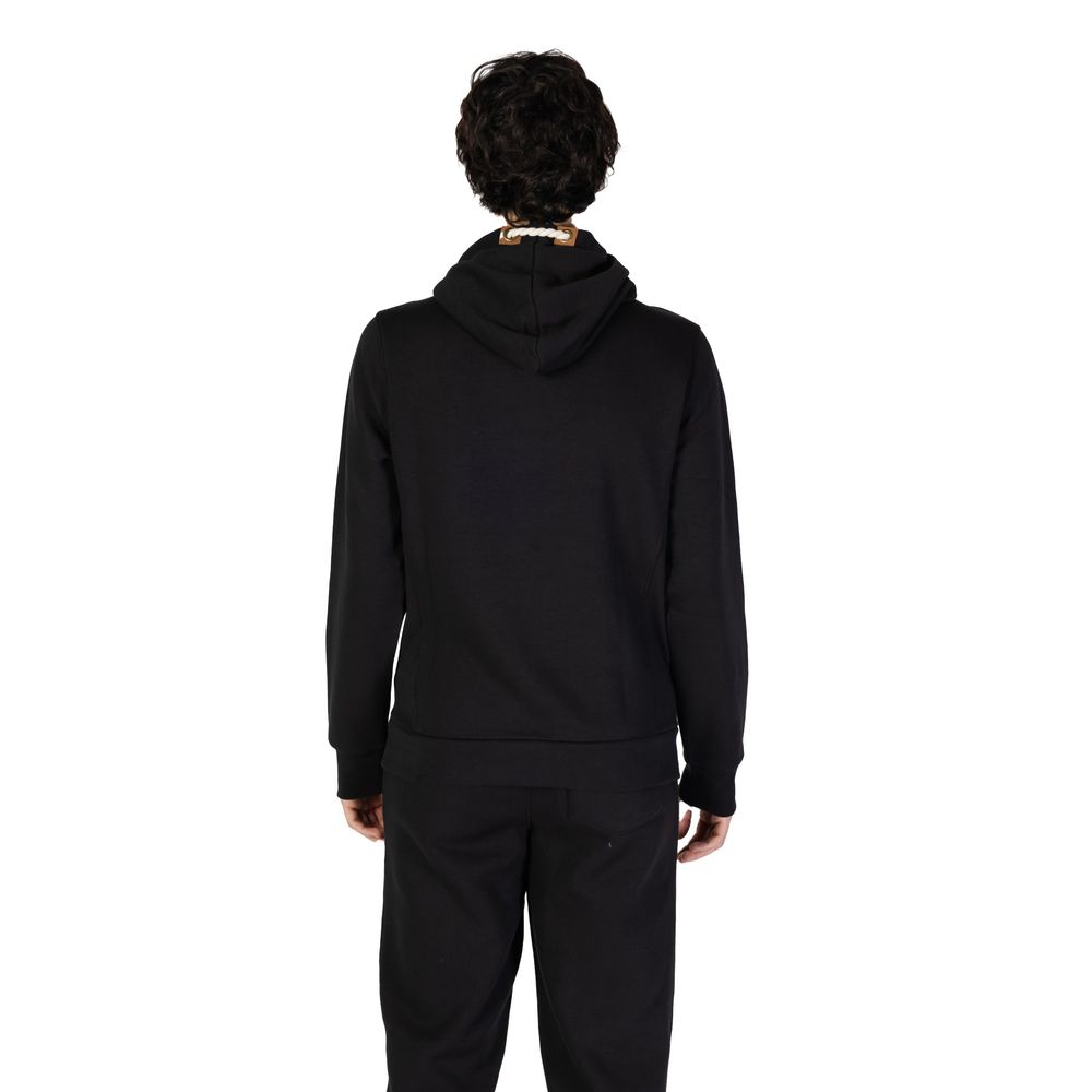 Black Cotton Hoodie