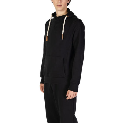 Black Cotton Hoodie