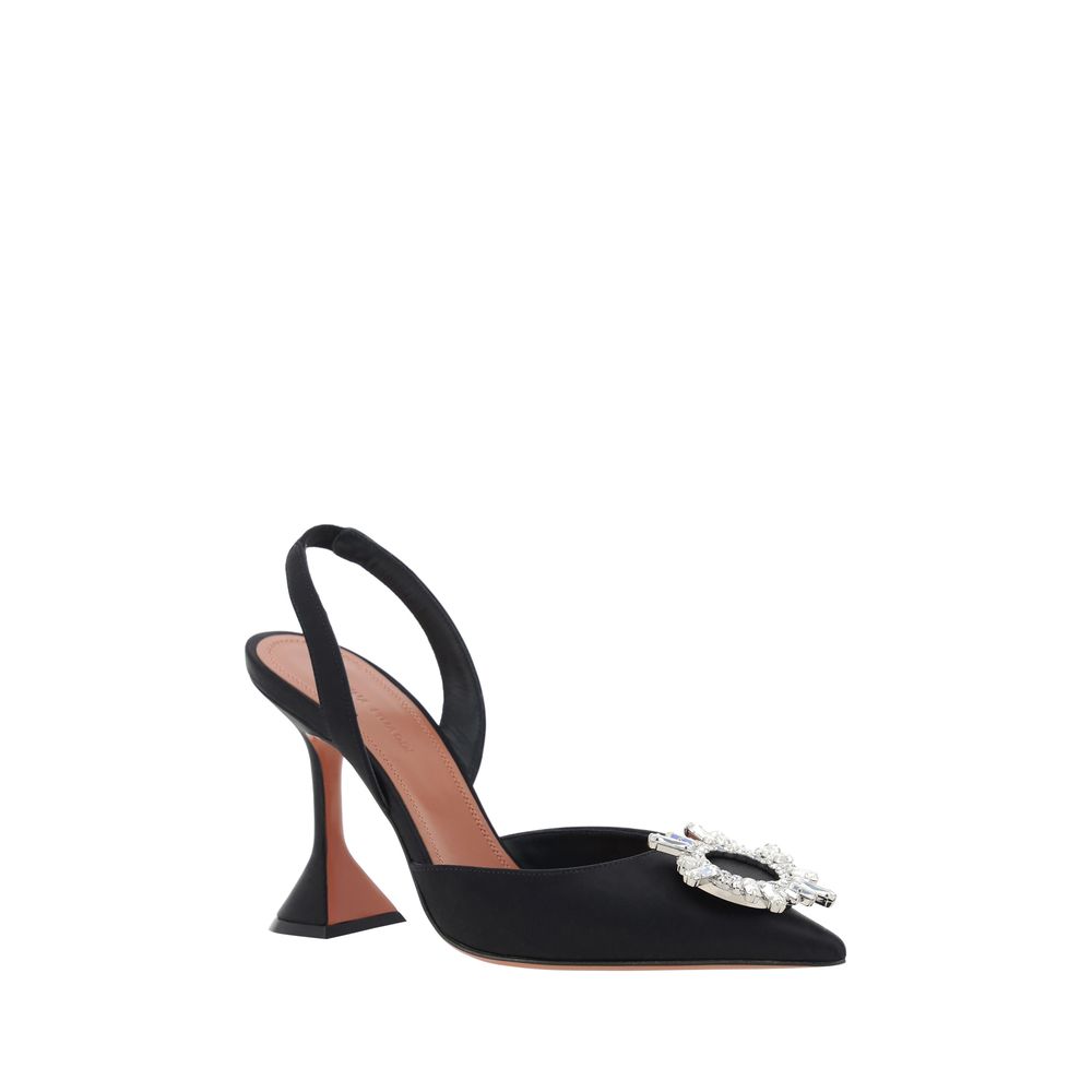 Black Calf Leather Bos Taurus High Heel Pumps