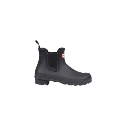 Black Recycled Polyester Ankle Boots
