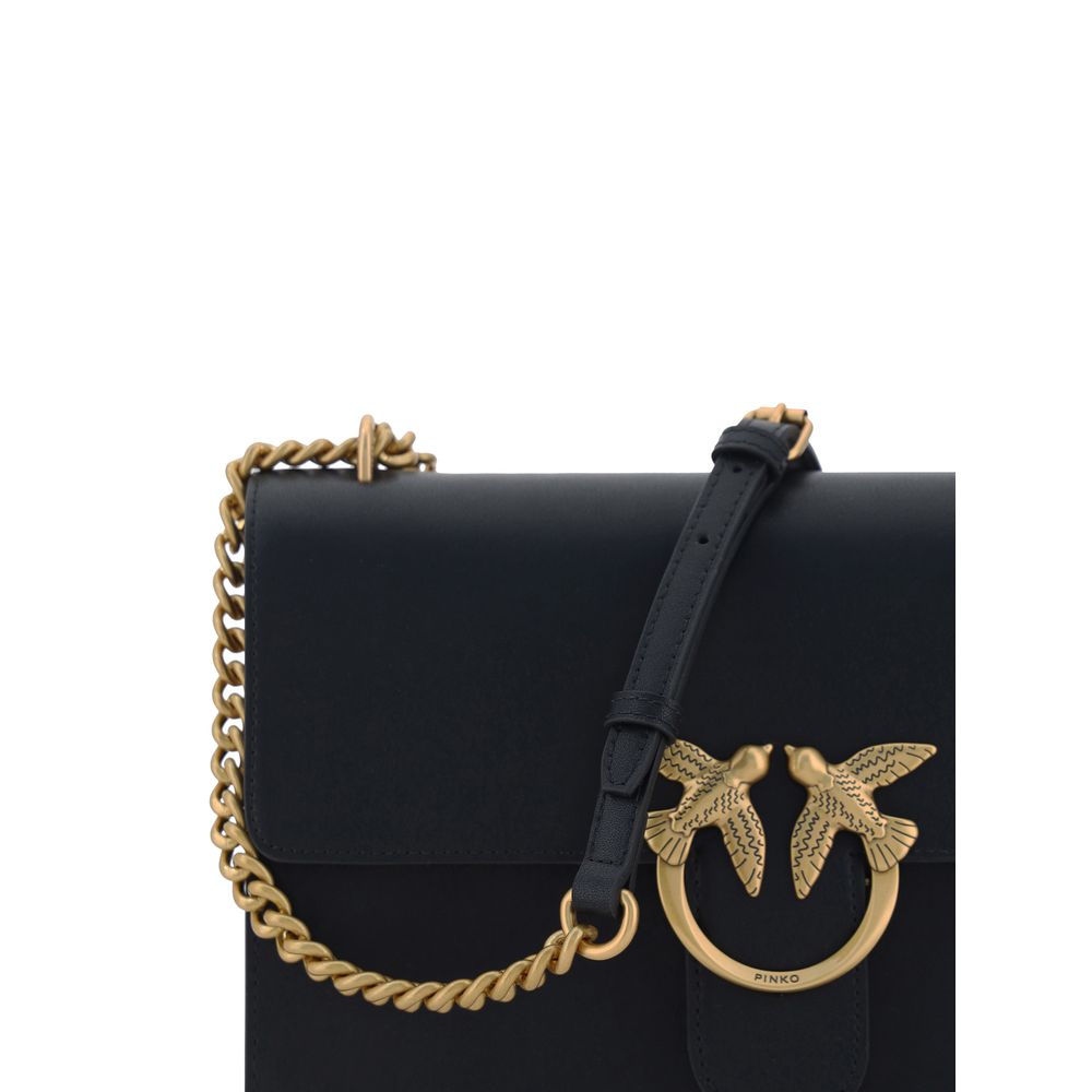 Black Calf Leather Bos Taurus Shoulder Bag