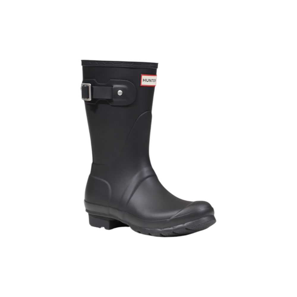 Black Recycled Polyester Ankle Boots