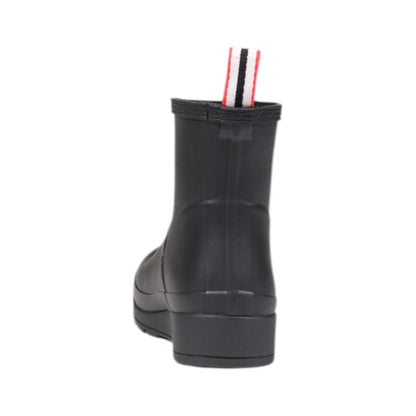 Black Recycled Polyester Ankle Boots