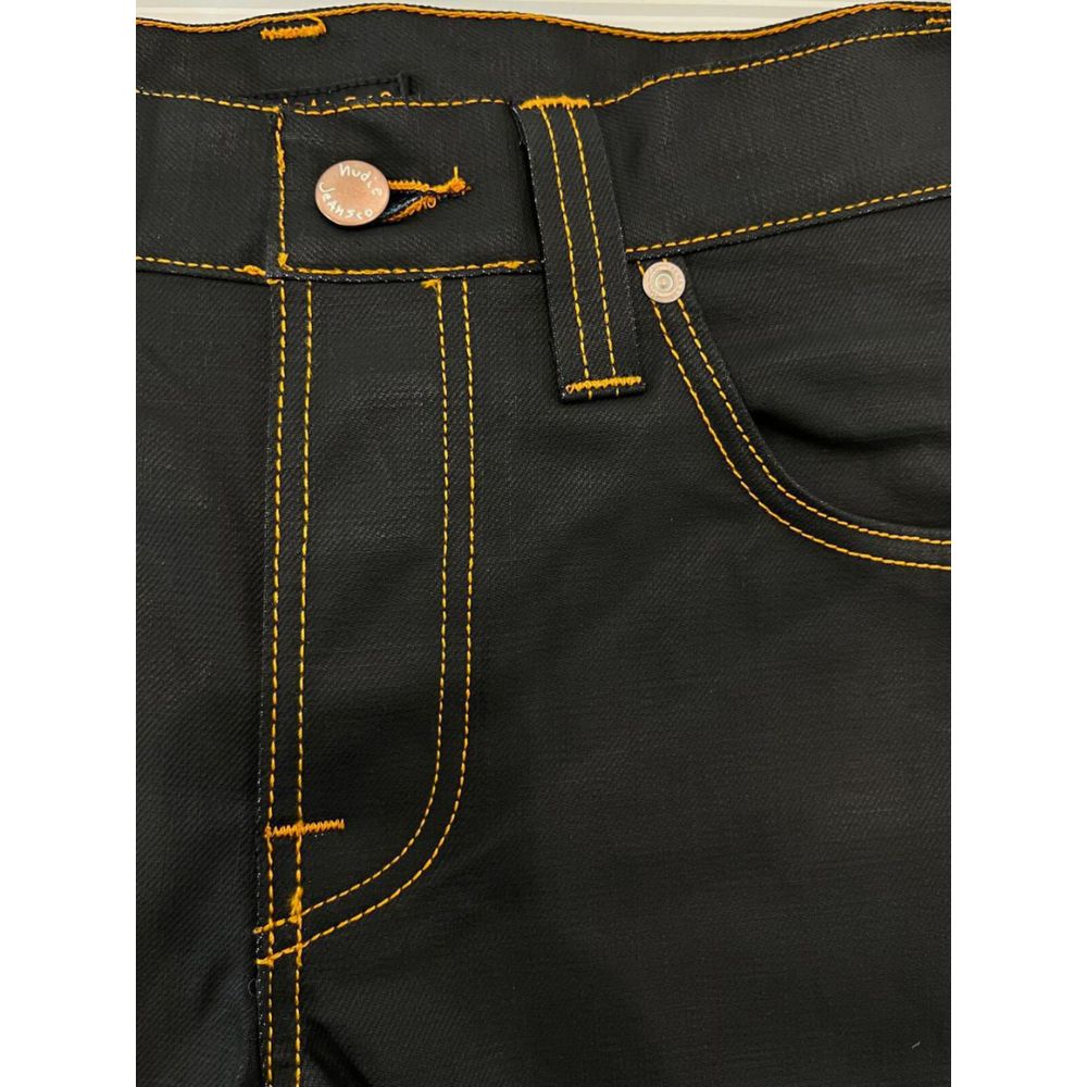 Black Cotton Jeans Denim
