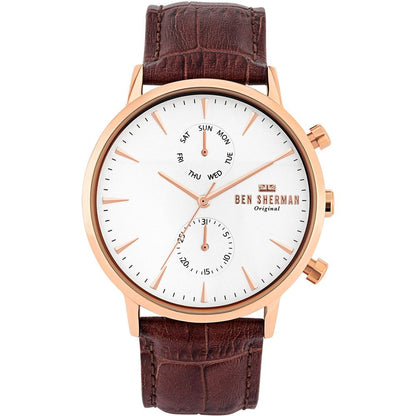 Brown Leather Dress Watch