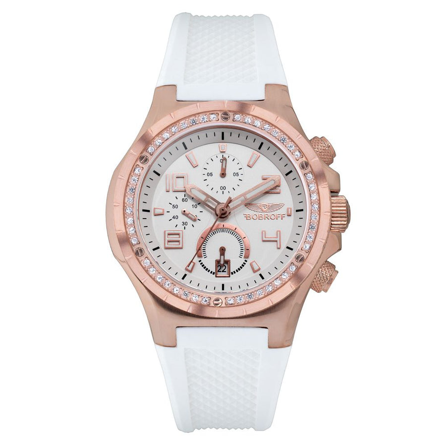 White Rubber Bracelet Watch