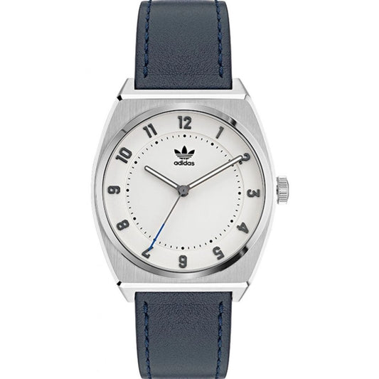 Blue Leather Dress Watch