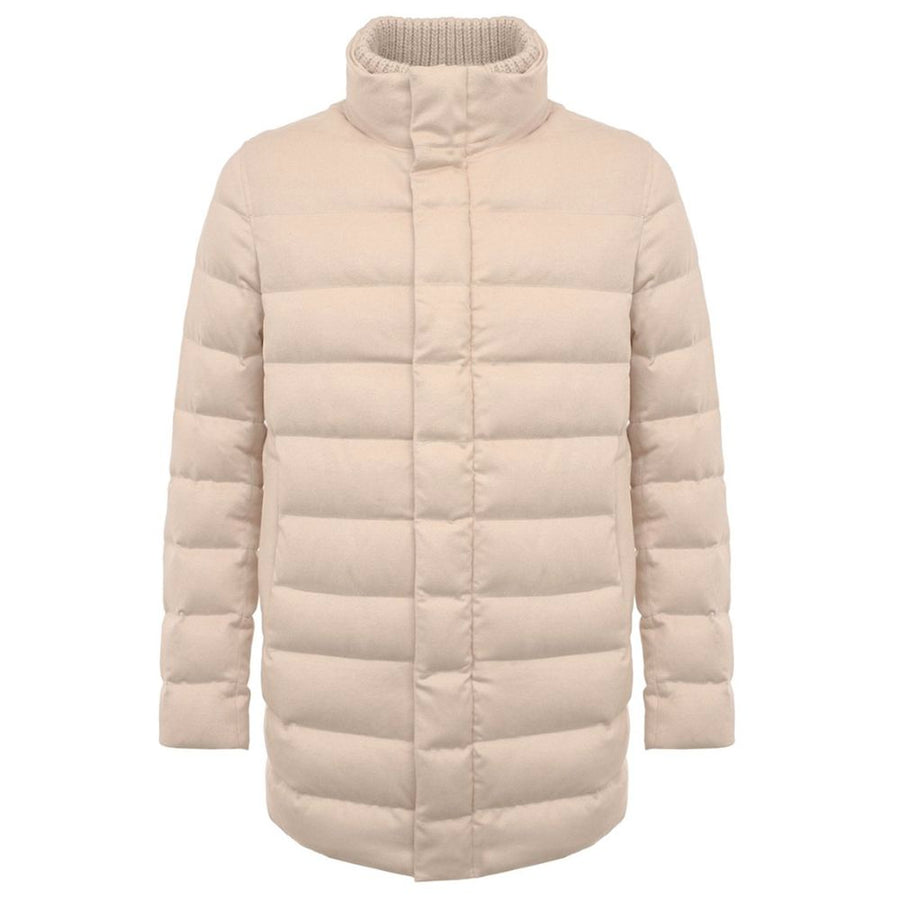 Beige Cashmere Men Jacket