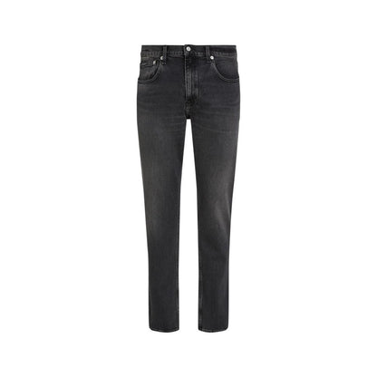 Black Cotton Skinny Jeans