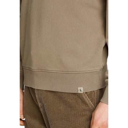 Beige Cotton Sweatshirt