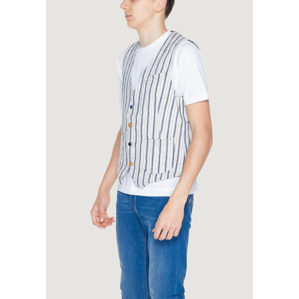 Beige Cotton Waistcoat