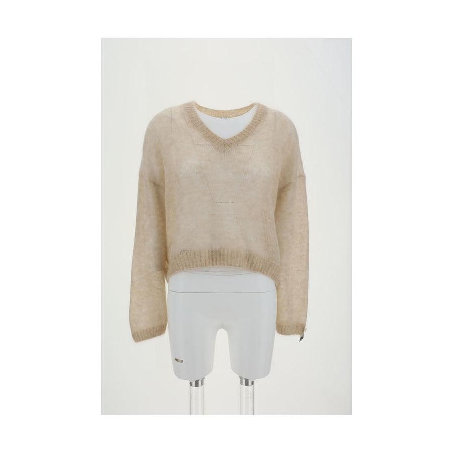 Beige Mohair Sweatshirt