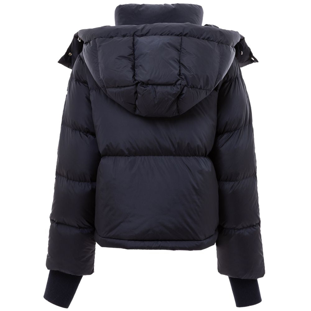 Blue Polyamide Jackets And Coat