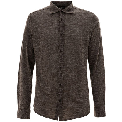 Gray Wool Dress Shirt