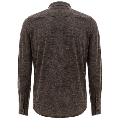 Gray Wool Dress Shirt