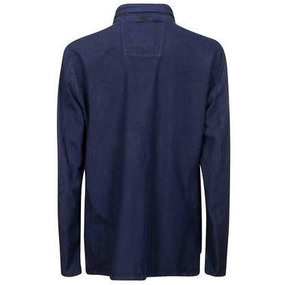 Blue Linen Men Jacket