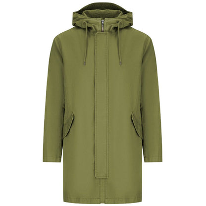 Green Cotton Men's Jacket
