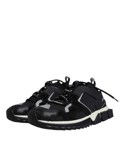 Black Mesh Sorrento Trekking Sneakers Shoes