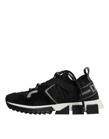 Black Mesh Sorrento Trekking Sneakers Shoes