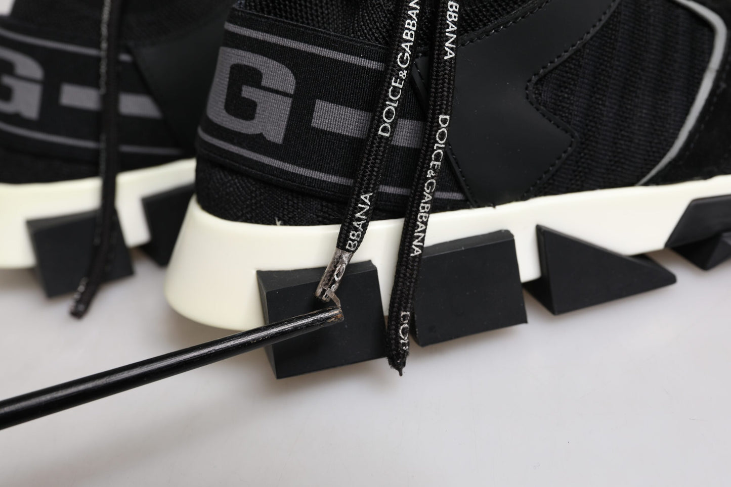 Black Mesh Sorrento Trekking Sneakers Shoes