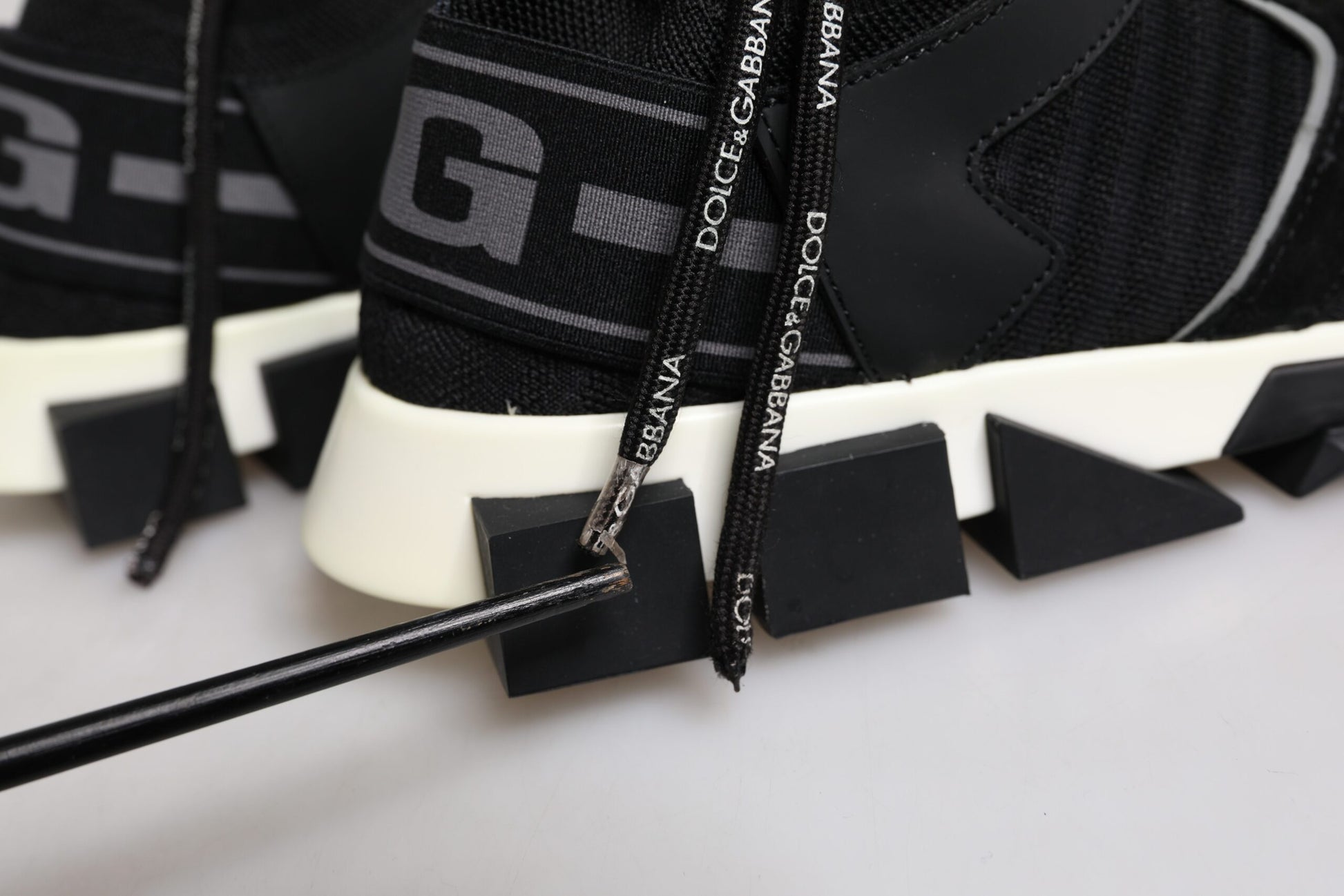 Black Mesh Sorrento Trekking Sneakers Shoes