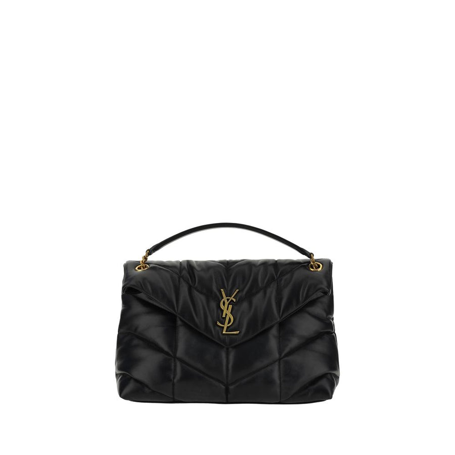 Black Lamb Leather Shoulder Bag