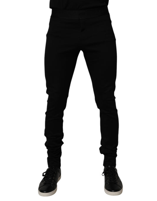 Black Cotton Jogger Men Sweatpants Pants