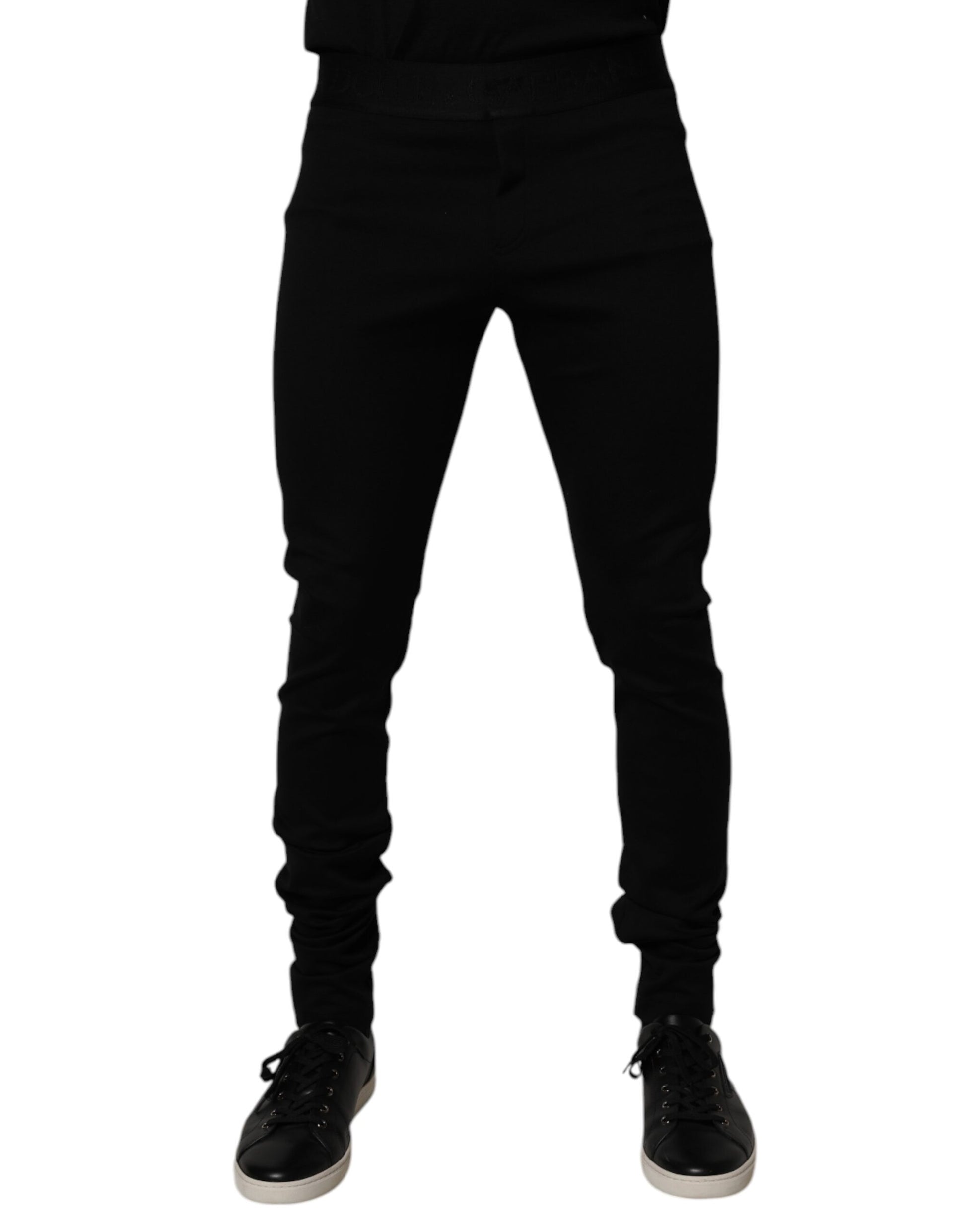 Black Cotton Jogger Men Sweatpants Pants