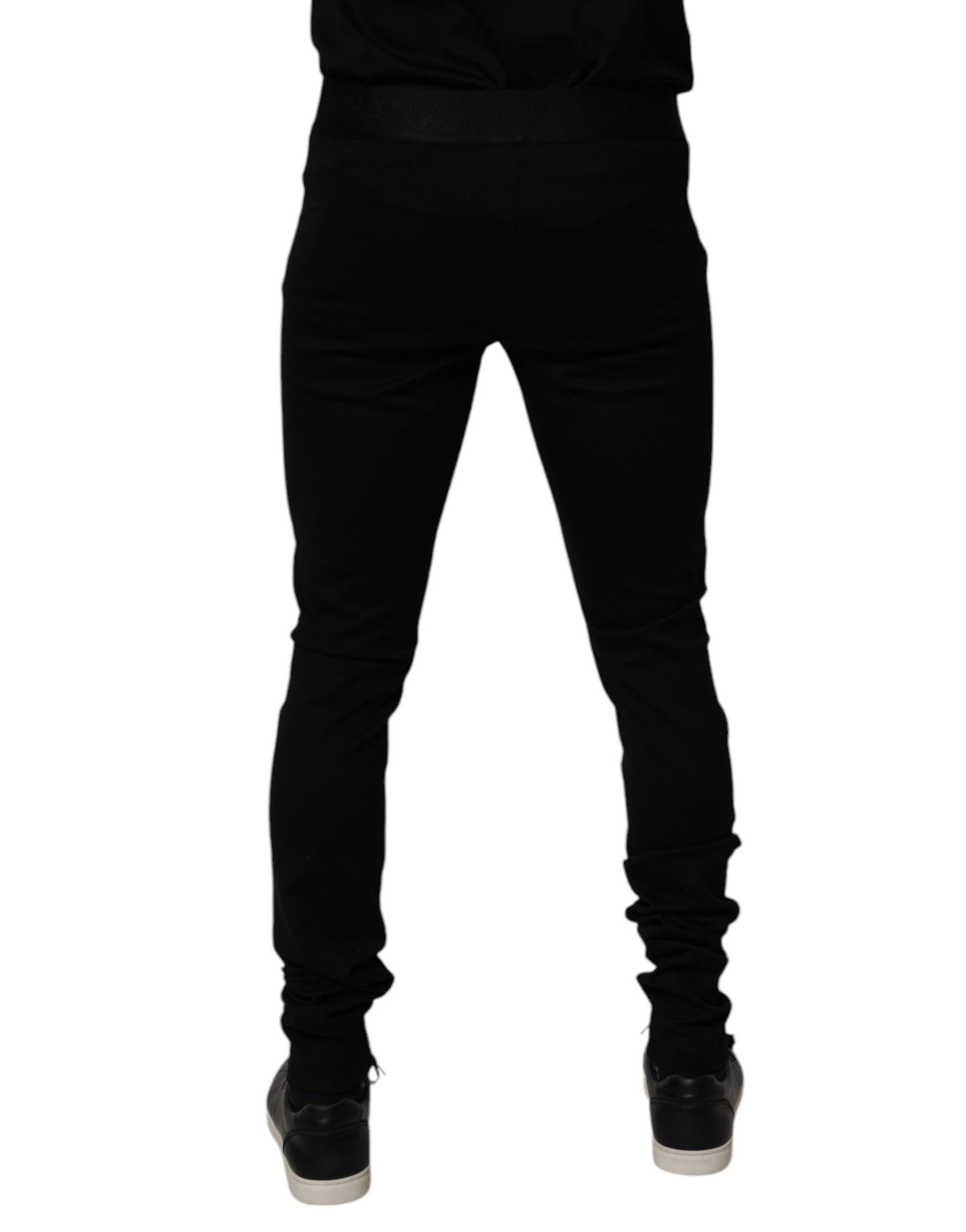 Black Cotton Jogger Men Sweatpants Pants