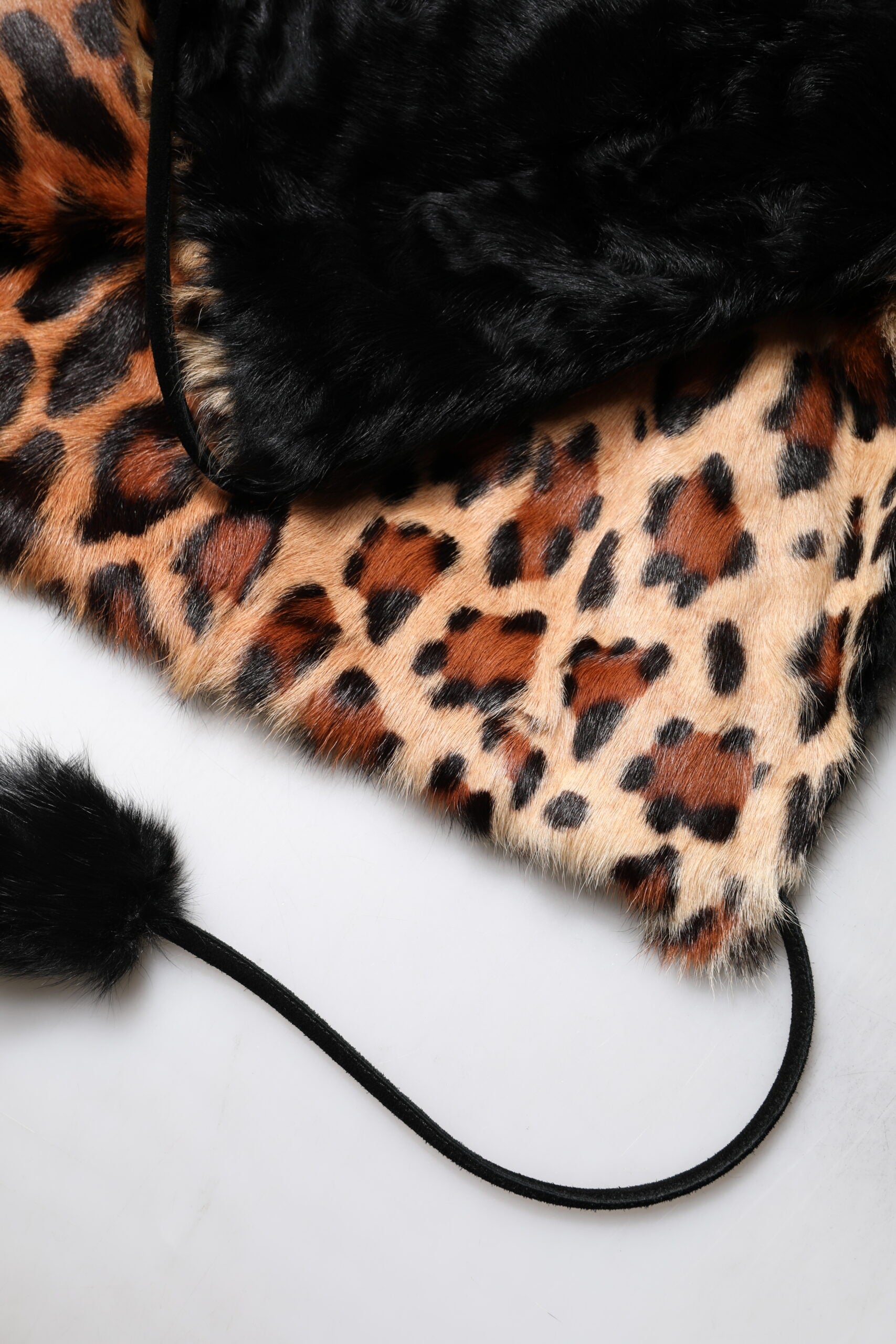 Black Lamb Fur Short Women Coat Jacket