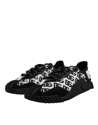Black Logo Lace Up Low Top NS1 Sneakers Shoes