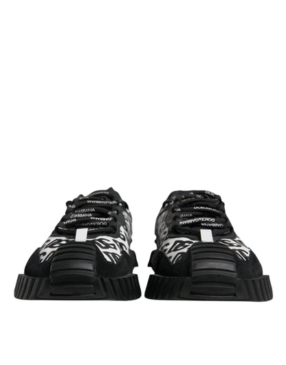 Black Logo Lace Up Low Top NS1 Sneakers Shoes