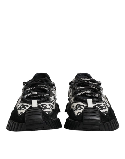 Black Logo Lace Up Low Top NS1 Sneakers Shoes