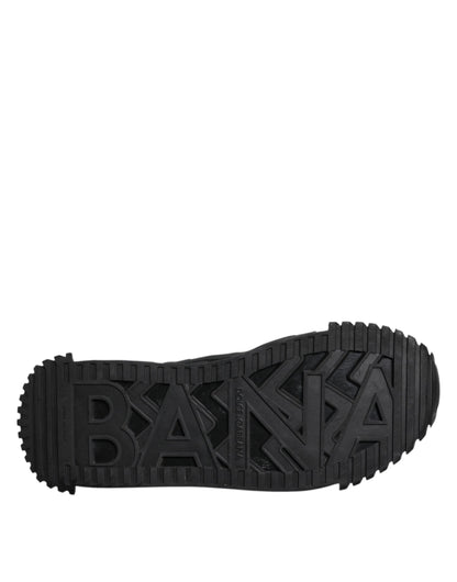 Black Logo Lace Up Low Top NS1 Sneakers Shoes