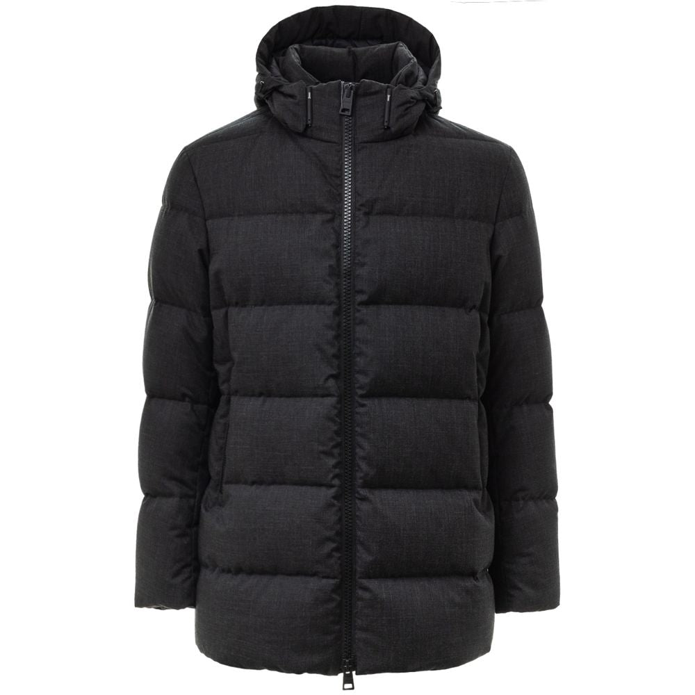 Black Polyester Coat