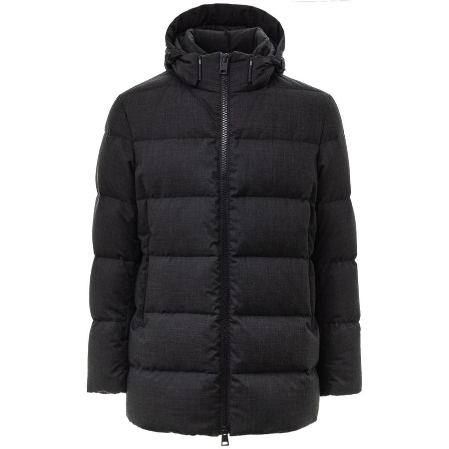 Black Polyester Coat