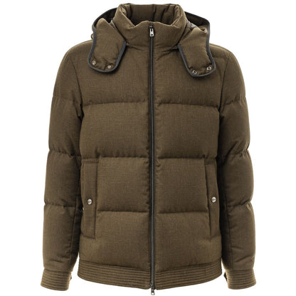 Green Wool Bomber