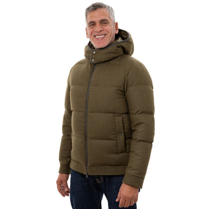 Green Wool Bomber